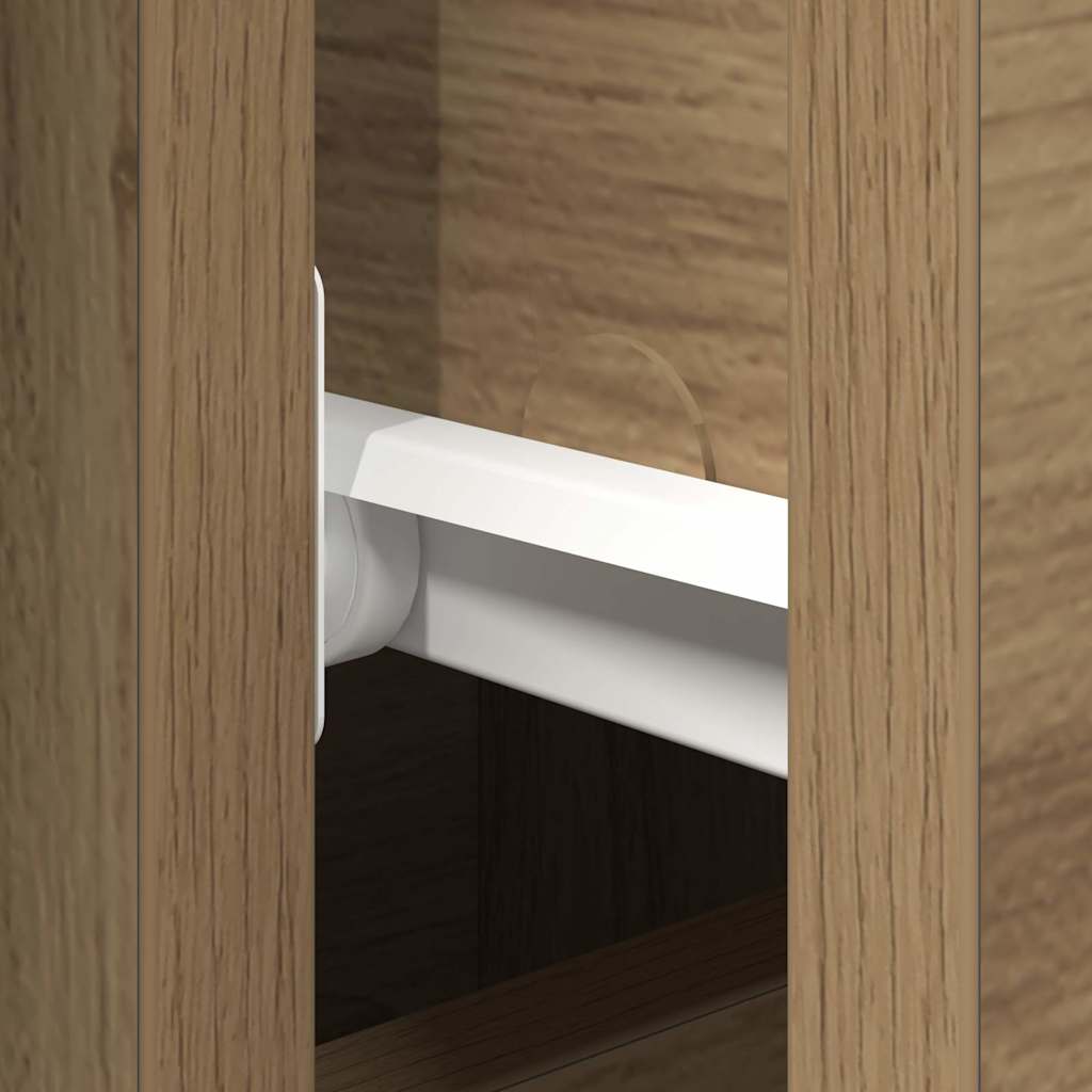 Dressoir met lade Artisan Eiken 101,5 x 35 x 70 cm Bewerkt hout is nu te koop bij PeponiXL, paradijselijk wonen!