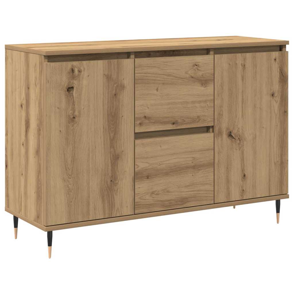 Dressoir met lade Artisan Eiken 101,5 x 35 x 70 cm Bewerkt hout is nu te koop bij PeponiXL, paradijselijk wonen!