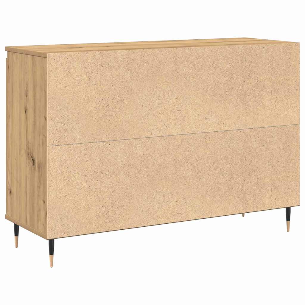 Dressoir met lade Artisan Eiken 101,5 x 35 x 70 cm Bewerkt hout is nu te koop bij PeponiXL, paradijselijk wonen!