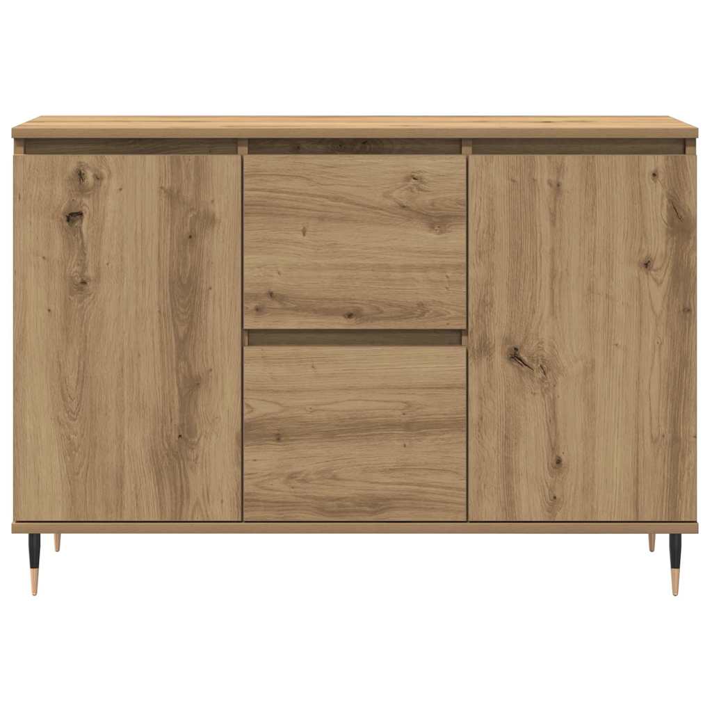 Dressoir met lade Artisan Eiken 101,5 x 35 x 70 cm Bewerkt hout is nu te koop bij PeponiXL, paradijselijk wonen!