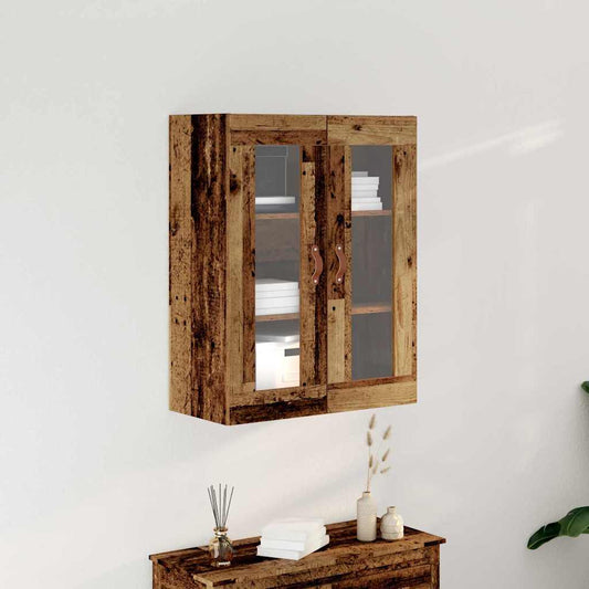 Wandkast Wandgemonteerd Oudhout 69,5 x 34 x 90 cm Bewerkt hout is nu te koop bij PeponiXL, paradijselijk wonen!