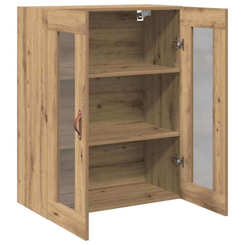 Wandkast Artisan Eiken 69,5 x 34 x 90 cm Bewerkt hout is nu te koop bij PeponiXL, paradijselijk wonen!