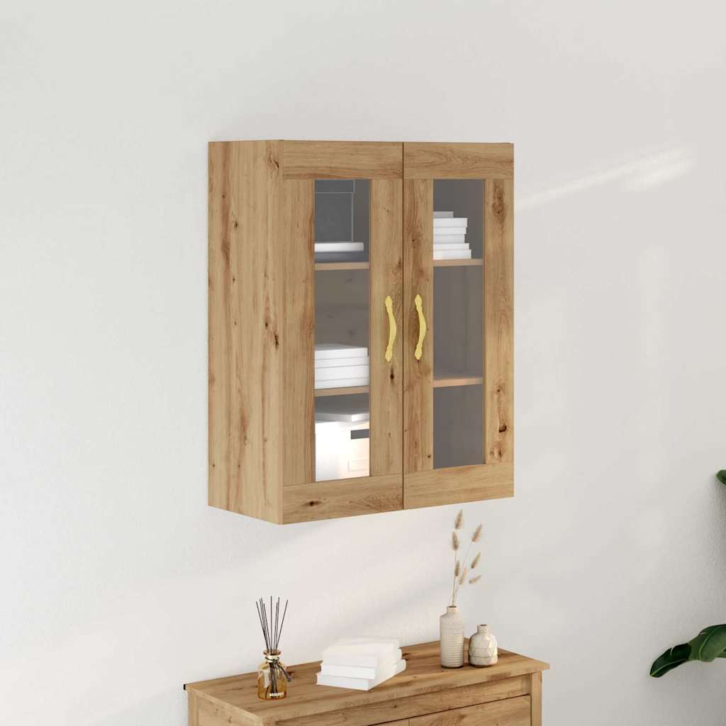 Wandkast Artisan Eiken 69,5 x 34 x 90 cm Bewerkt hout is nu te koop bij PeponiXL, paradijselijk wonen!