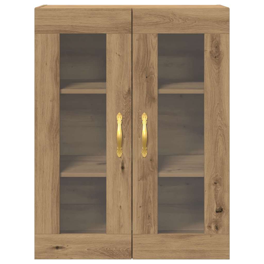 Wandkast Artisan Eiken 69,5 x 34 x 90 cm Bewerkt hout is nu te koop bij PeponiXL, paradijselijk wonen!