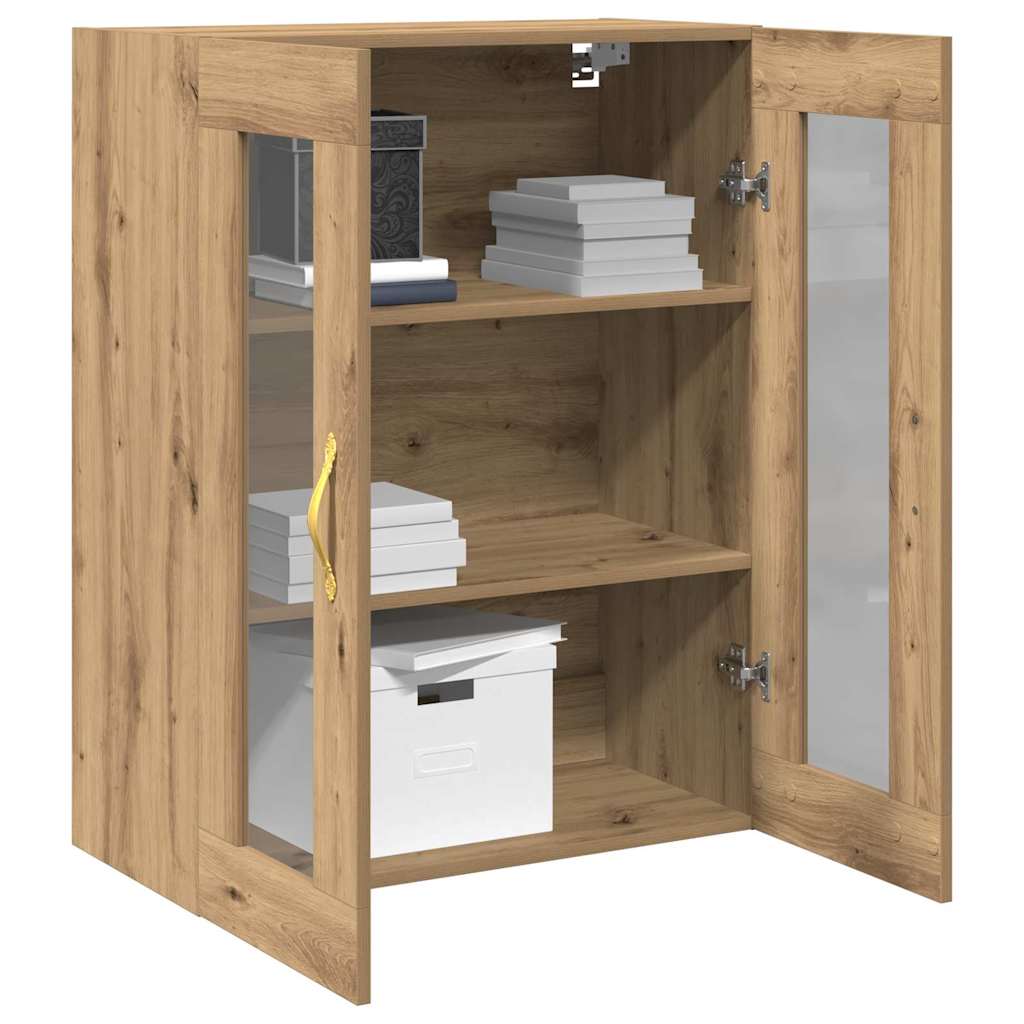 Wandkast Artisan Eiken 69,5 x 34 x 90 cm Bewerkt hout is nu te koop bij PeponiXL, paradijselijk wonen!