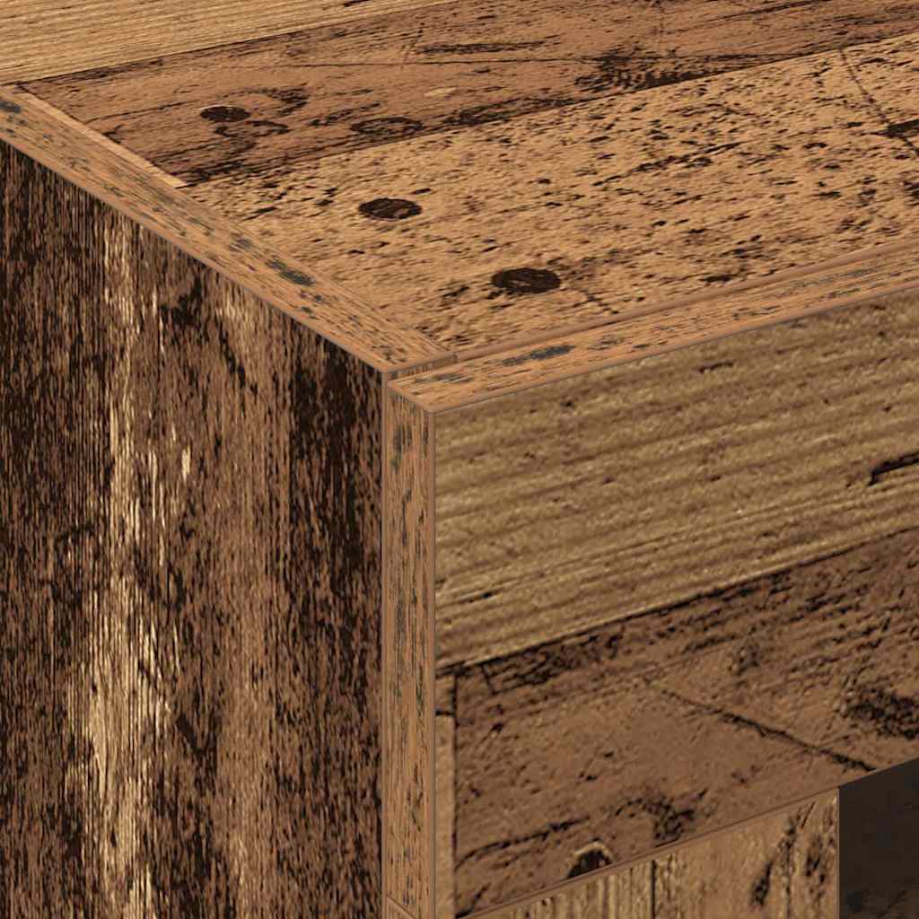 Wandkast Wandgemonteerd Oud Hout 69,5 x 34 x 90 cm Bewerkt hout is nu te koop bij PeponiXL, paradijselijk wonen!