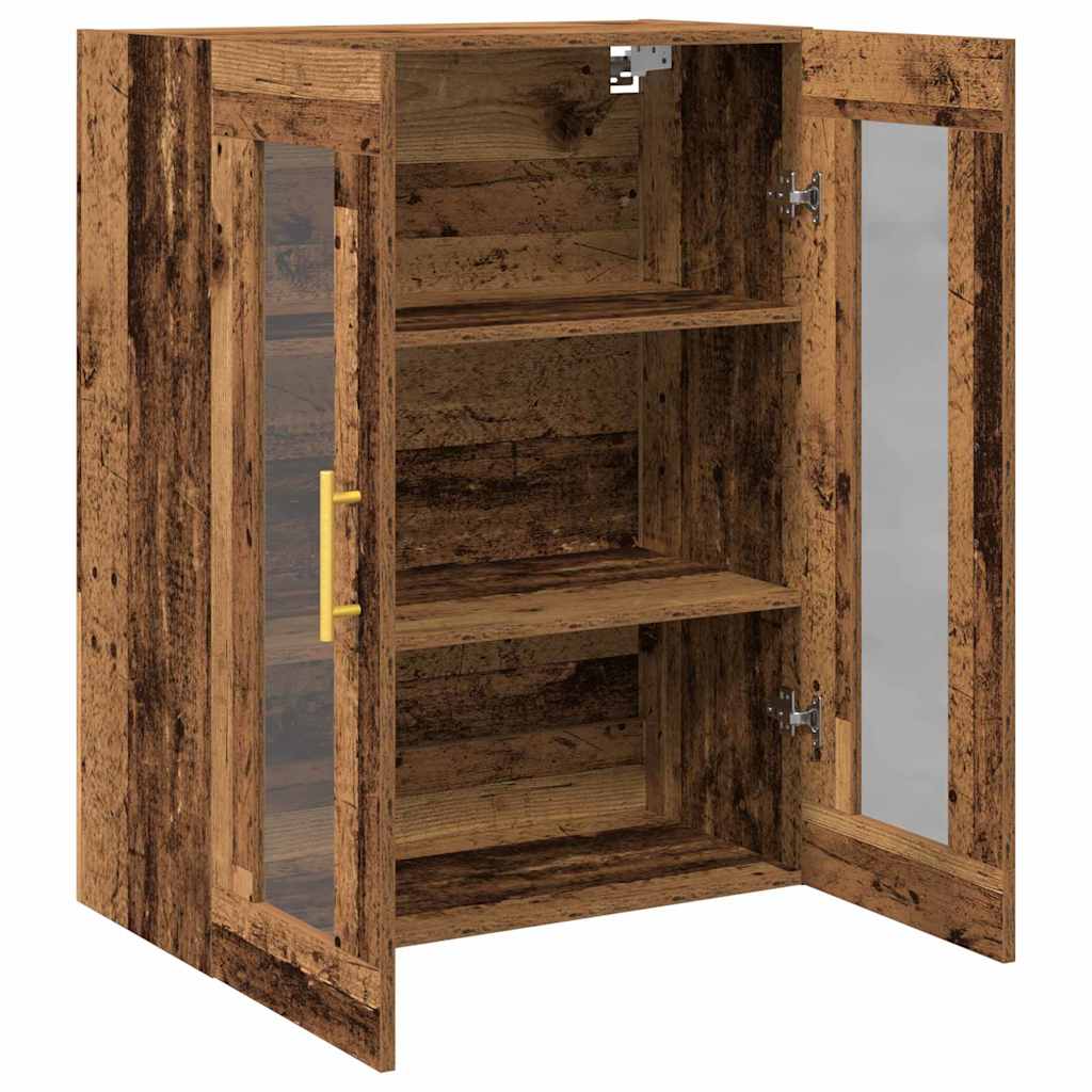 Wandkast Wandgemonteerd Oud Hout 69,5 x 34 x 90 cm Bewerkt hout is nu te koop bij PeponiXL, paradijselijk wonen!