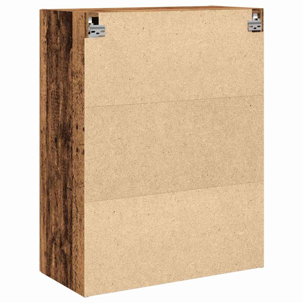 Wandkast Wandgemonteerd Oud Hout 69,5 x 34 x 90 cm Bewerkt hout is nu te koop bij PeponiXL, paradijselijk wonen!