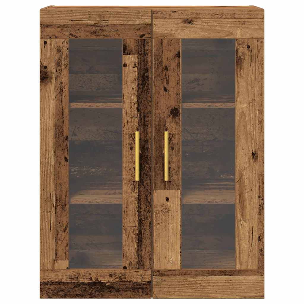 Wandkast Wandgemonteerd Oud Hout 69,5 x 34 x 90 cm Bewerkt hout is nu te koop bij PeponiXL, paradijselijk wonen!