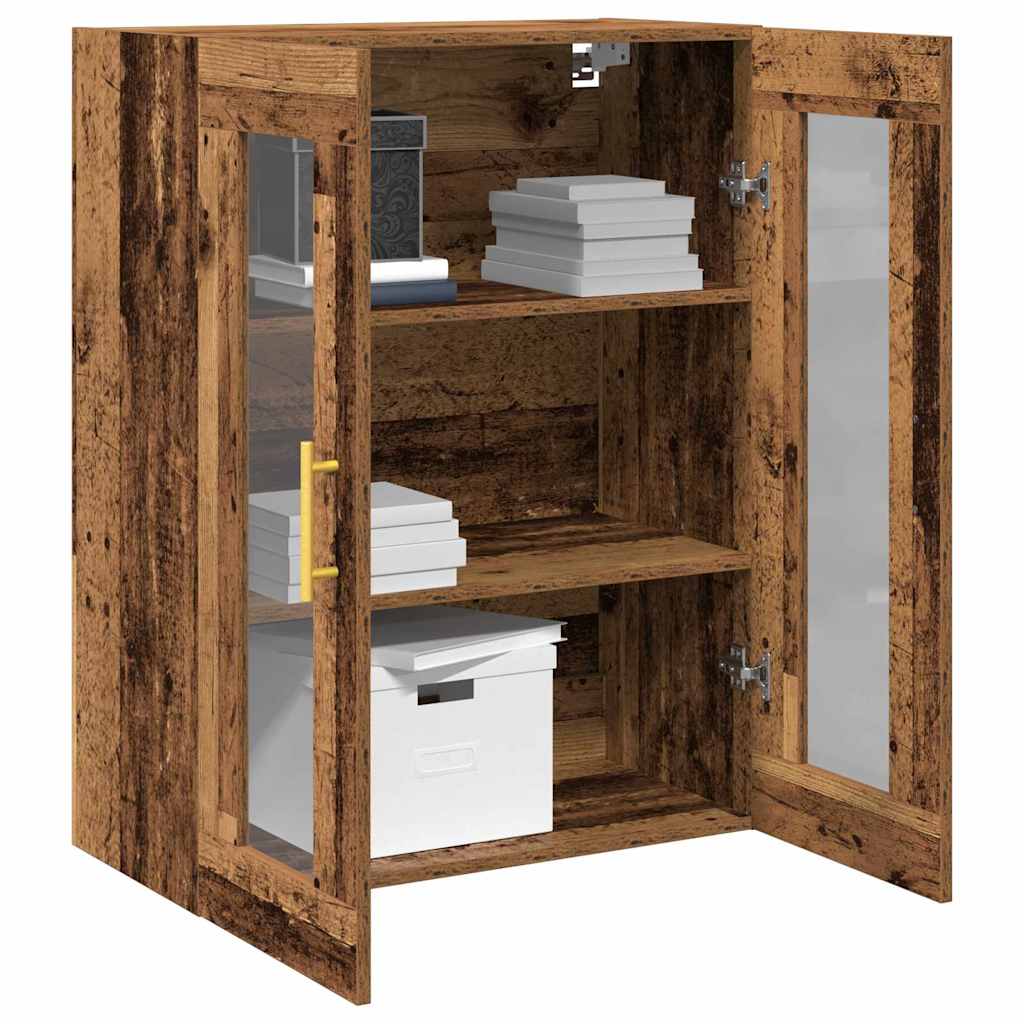 Wandkast Wandgemonteerd Oud Hout 69,5 x 34 x 90 cm Bewerkt hout is nu te koop bij PeponiXL, paradijselijk wonen!