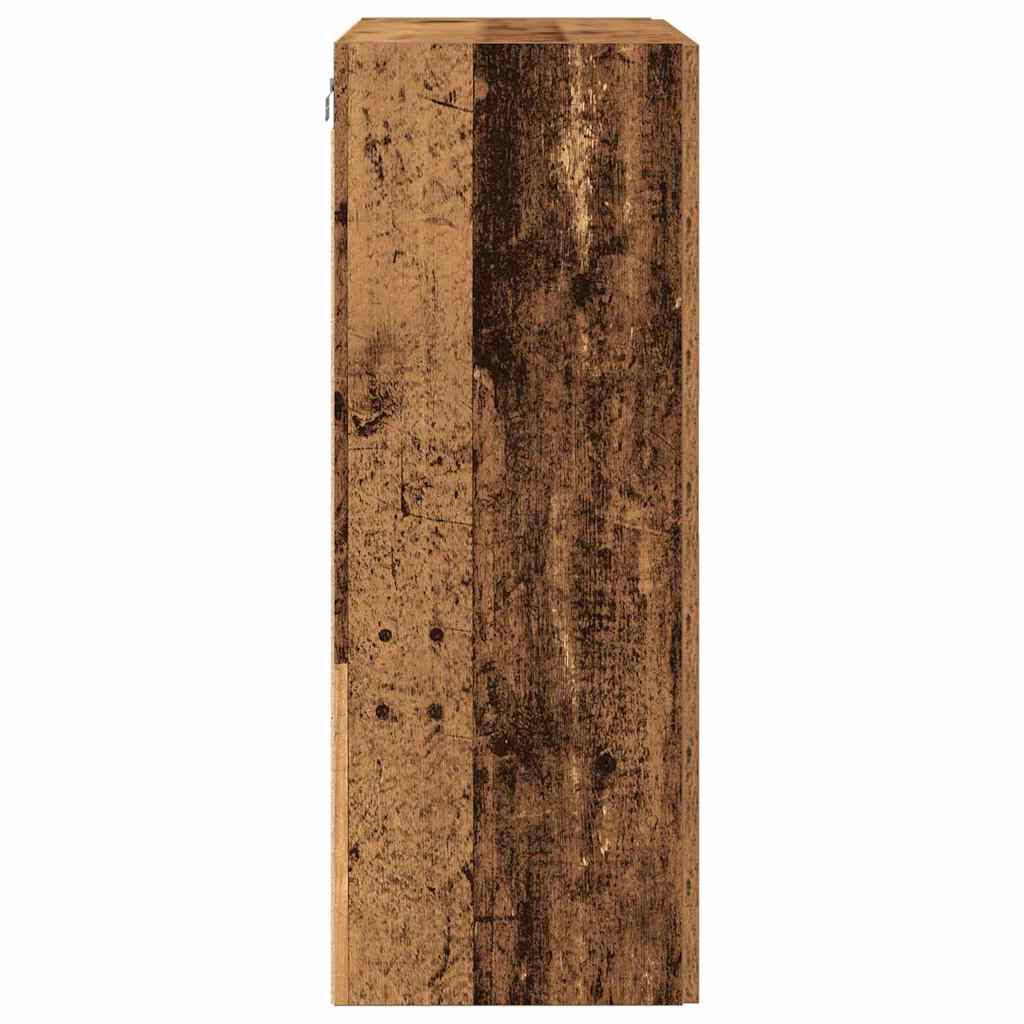 Wandkast Wandgemonteerd Oud Hout 69,5 x 34 x 90 cm Bewerkt hout is nu te koop bij PeponiXL, paradijselijk wonen!