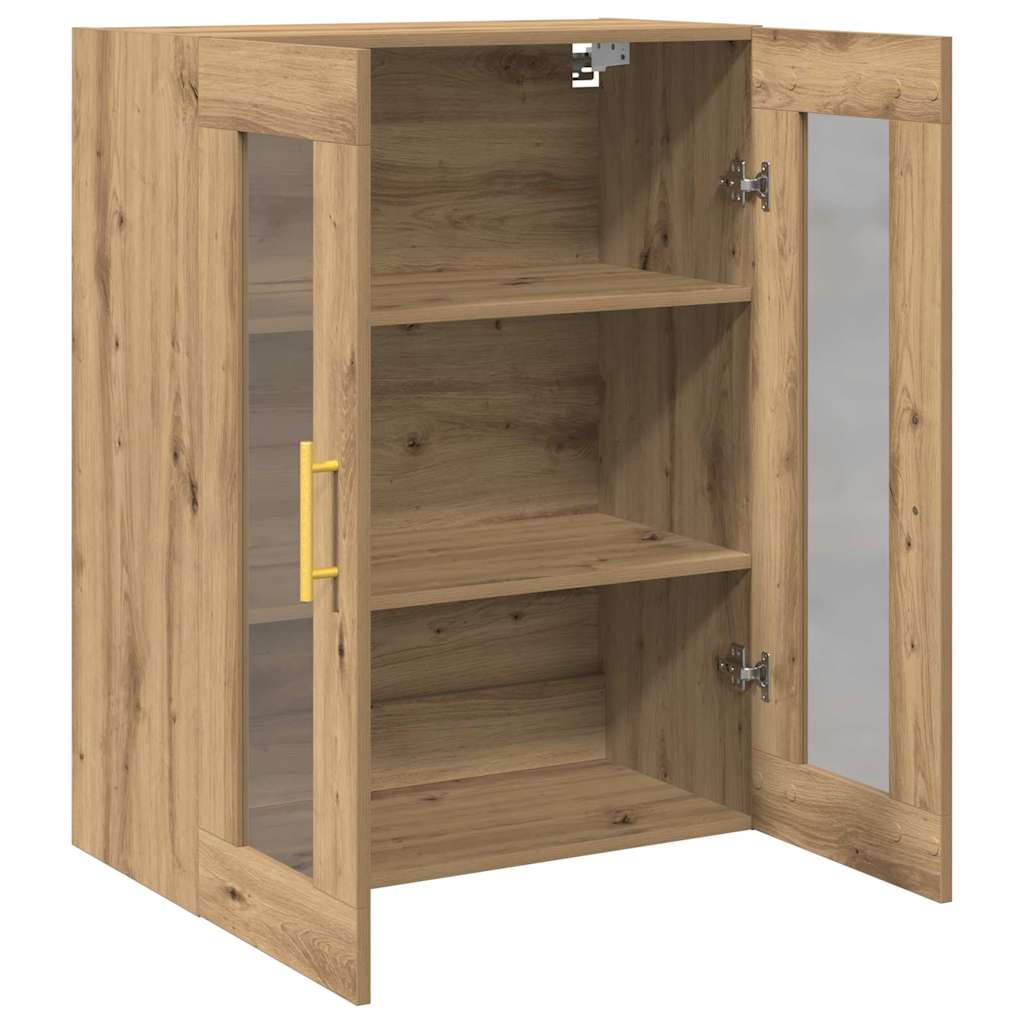 Wandkast Artisan Eiken 69,5 x 34 x 90 cm Bewerkt hout is nu te koop bij PeponiXL, paradijselijk wonen!