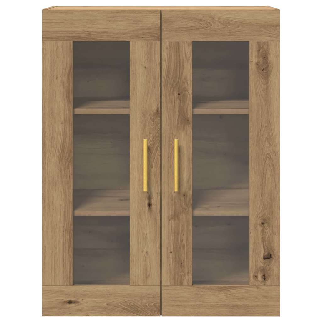 Wandkast Artisan Eiken 69,5 x 34 x 90 cm Bewerkt hout is nu te koop bij PeponiXL, paradijselijk wonen!
