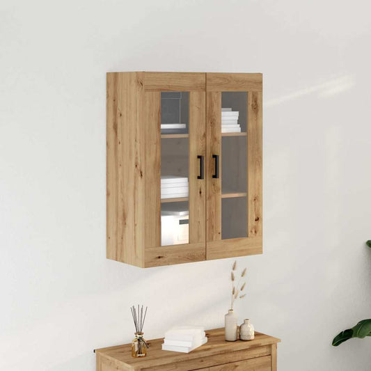 Wandkast Artisan Eiken 69,5 x 34 x 90 cm Bewerkt hout is nu te koop bij PeponiXL, paradijselijk wonen!