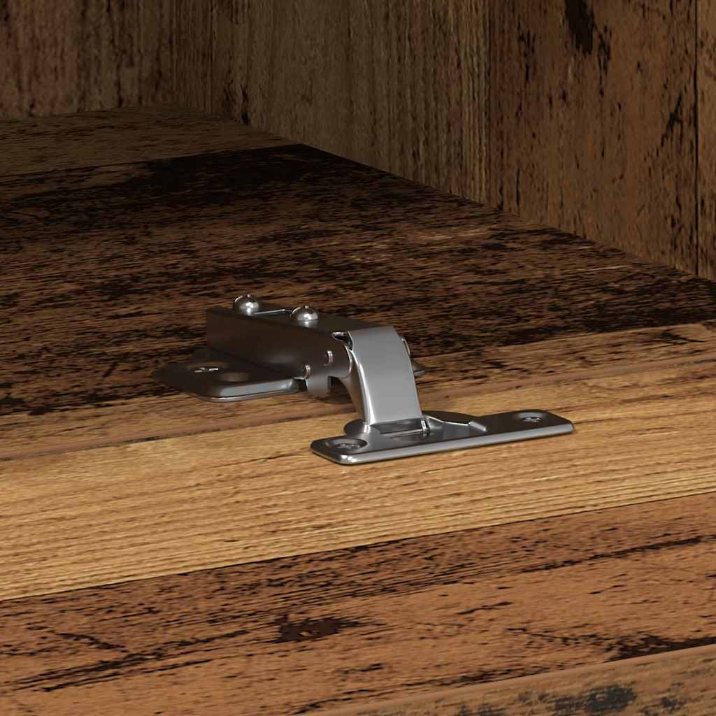 TV Wandkast 2 pcs Oud Hout 100 x 30 x 30 cm Bewerkt hout is nu te koop bij PeponiXL, paradijselijk wonen!