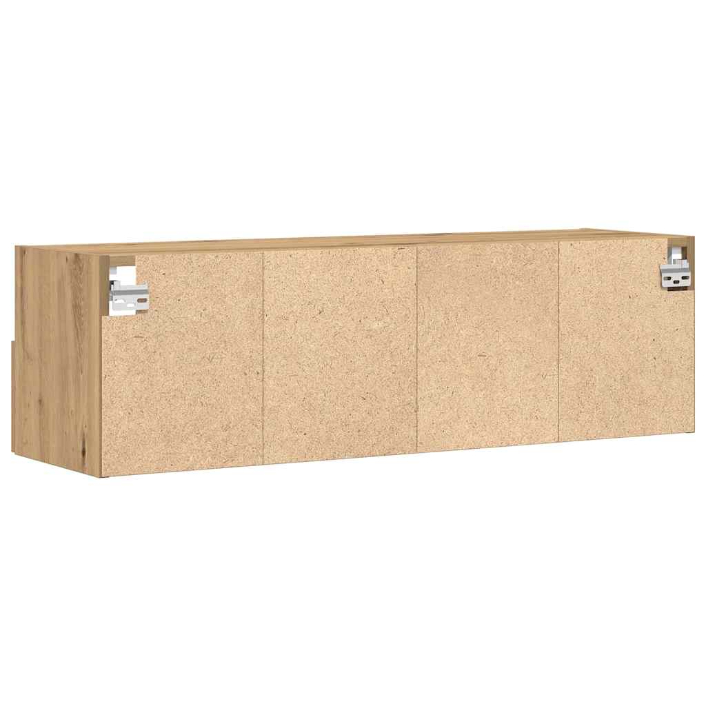 TV Wandkast artisanaal eikenkleurig 100 x 30 x 30 cm is nu te koop bij PeponiXL, paradijselijk wonen!