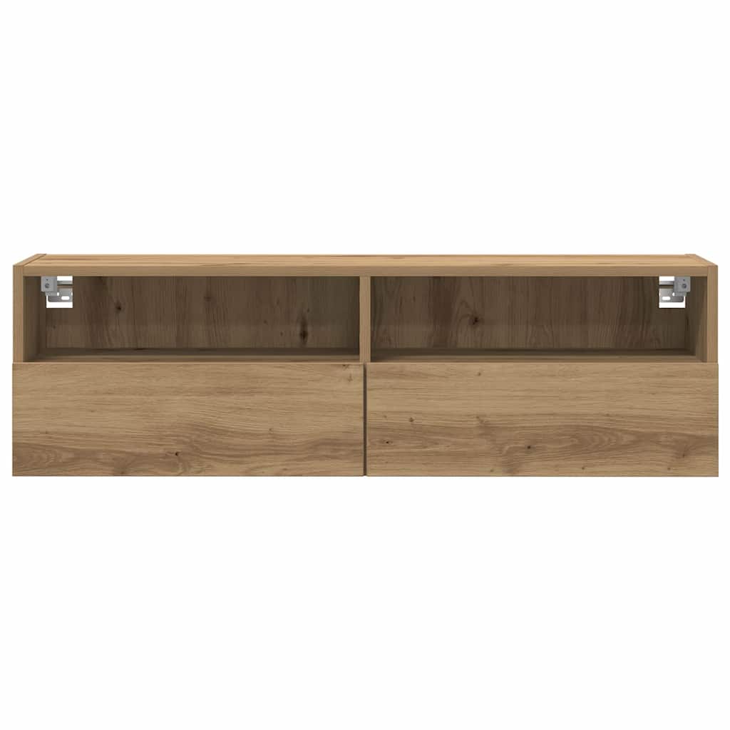 TV Wandkast artisanaal eikenkleurig 100 x 30 x 30 cm is nu te koop bij PeponiXL, paradijselijk wonen!