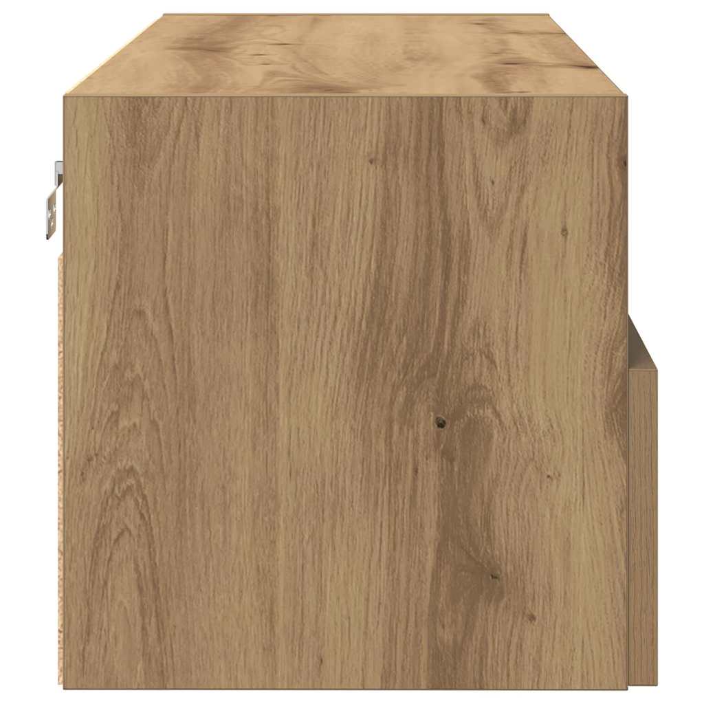 TV Wandkast artisanaal eikenkleurig 100 x 30 x 30 cm is nu te koop bij PeponiXL, paradijselijk wonen!