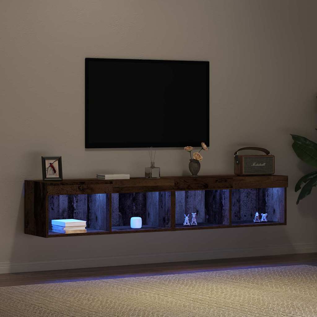 Tv-meubelset 2 pcs Oud hout 80 x 30 x 30 cm Bewerkt hout is nu te koop bij PeponiXL, paradijselijk wonen!