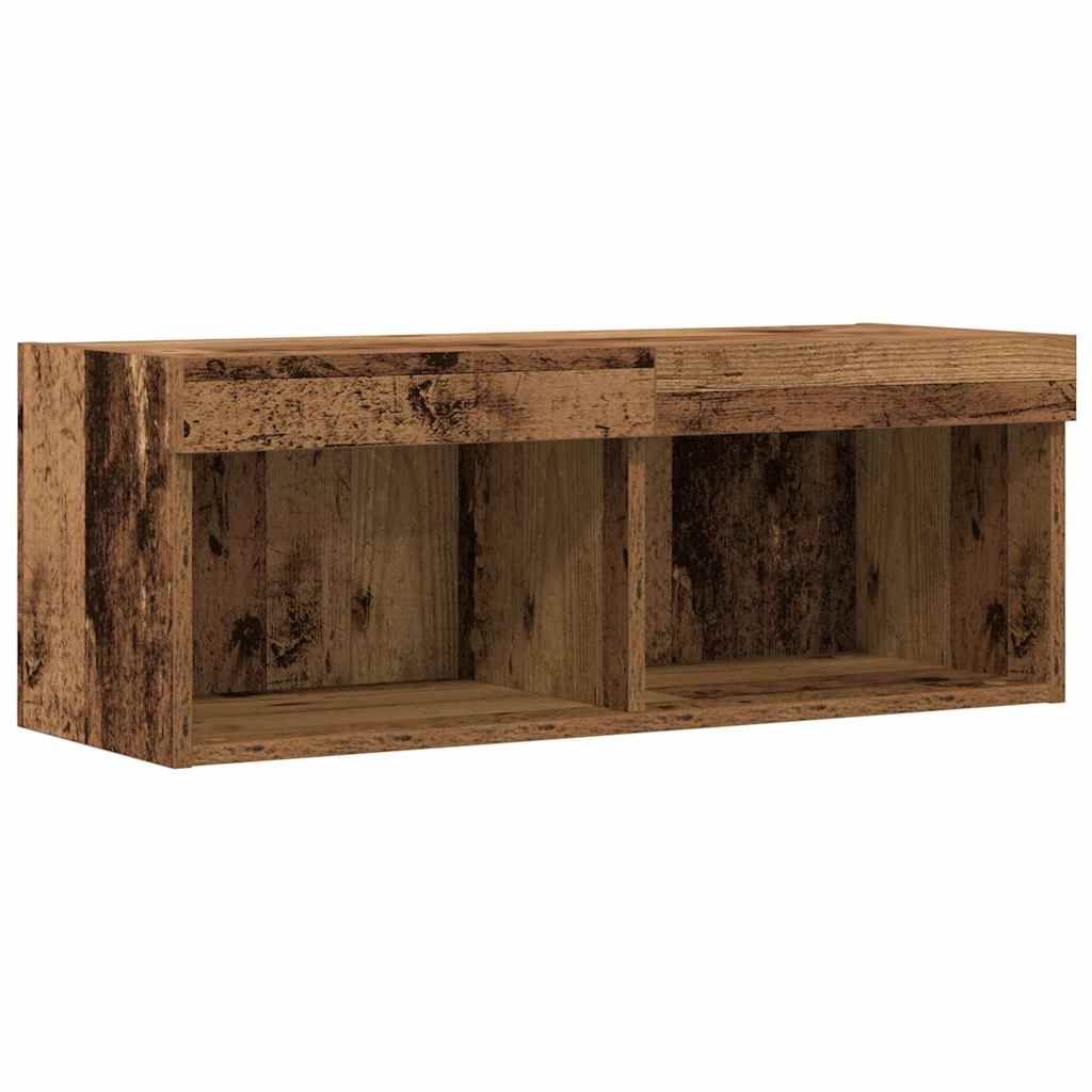 Tv-meubelset 2 pcs Oud hout 80 x 30 x 30 cm Bewerkt hout is nu te koop bij PeponiXL, paradijselijk wonen!