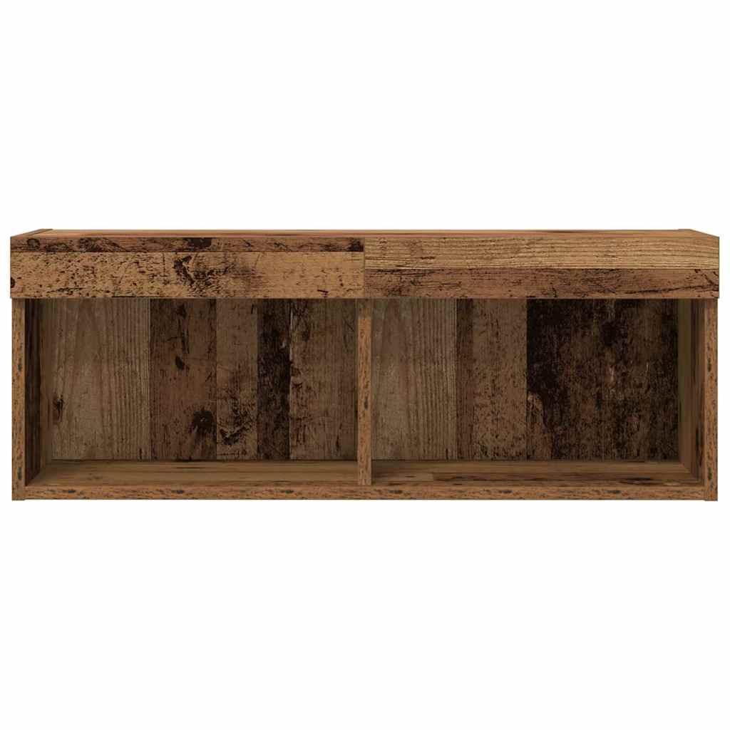 Tv-meubelset 2 pcs Oud hout 80 x 30 x 30 cm Bewerkt hout is nu te koop bij PeponiXL, paradijselijk wonen!