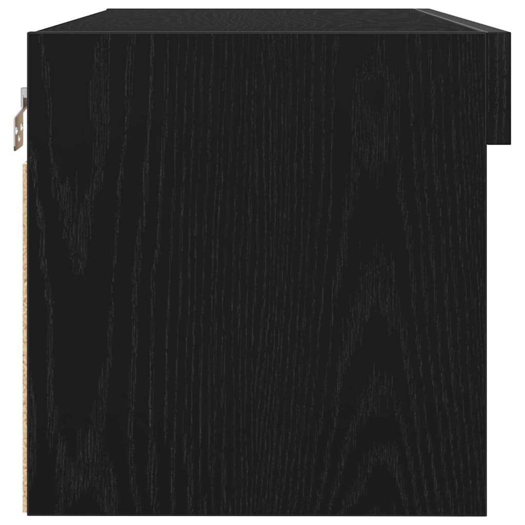 Tv-meubelset 2 pcs Zwart eiken 80 x 30 x 30 cm Bewerkt hout is nu te koop bij PeponiXL, paradijselijk wonen!