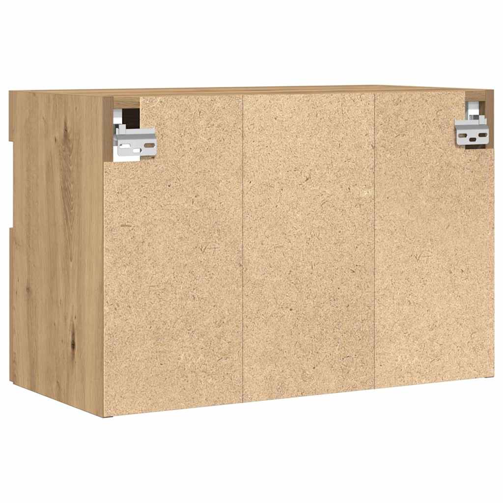 TV Wandkast 2 pcs artisanaal eikenkleurig 60 x 30 x 40 cm is nu te koop bij PeponiXL, paradijselijk wonen!