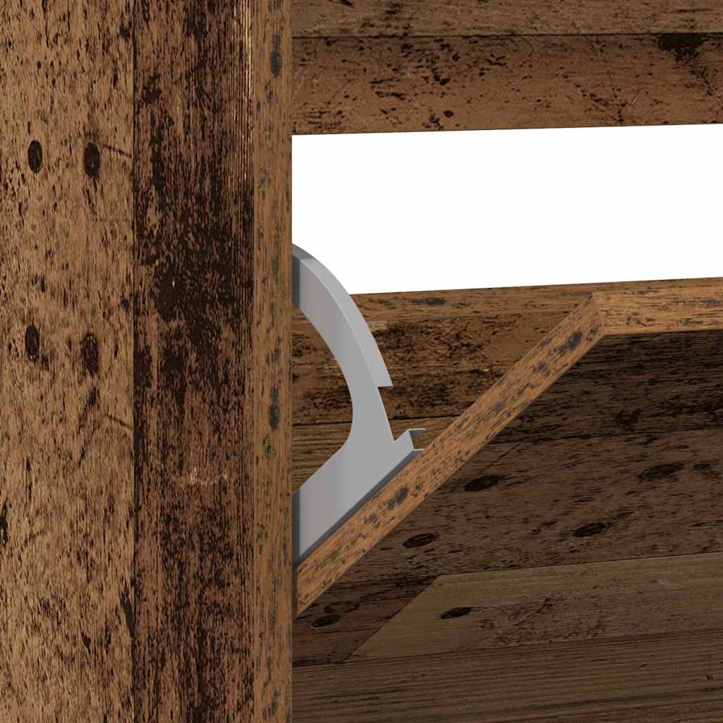 Schoenenkast met plank Oudhout 80 x 21 x 87,5 cm Bewerkt hout is nu te koop bij PeponiXL, paradijselijk wonen!