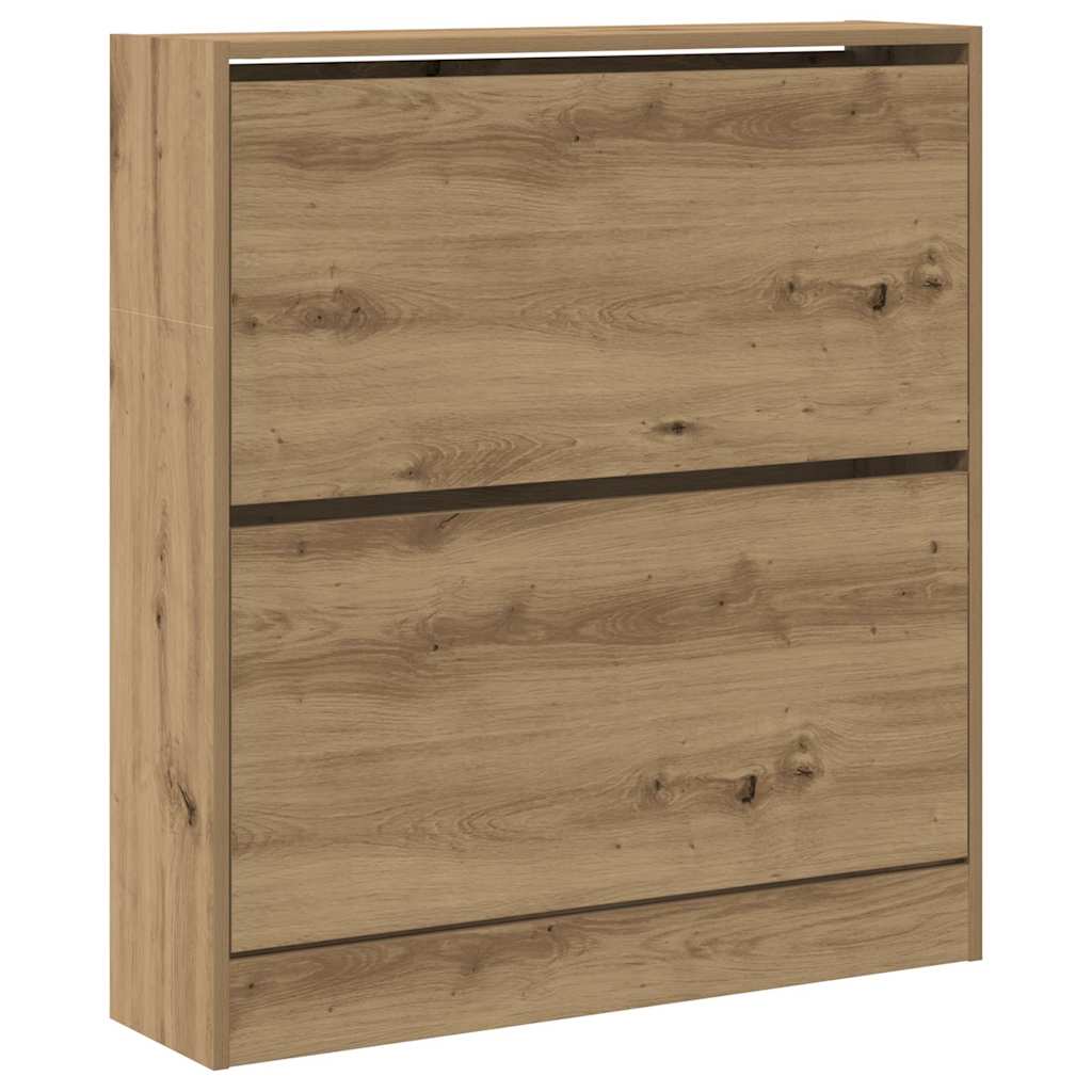 Schoenenkast Gerookt eiken 80 x 21 x 87,5 cm Bewerkt hout is nu te koop bij PeponiXL, paradijselijk wonen!
