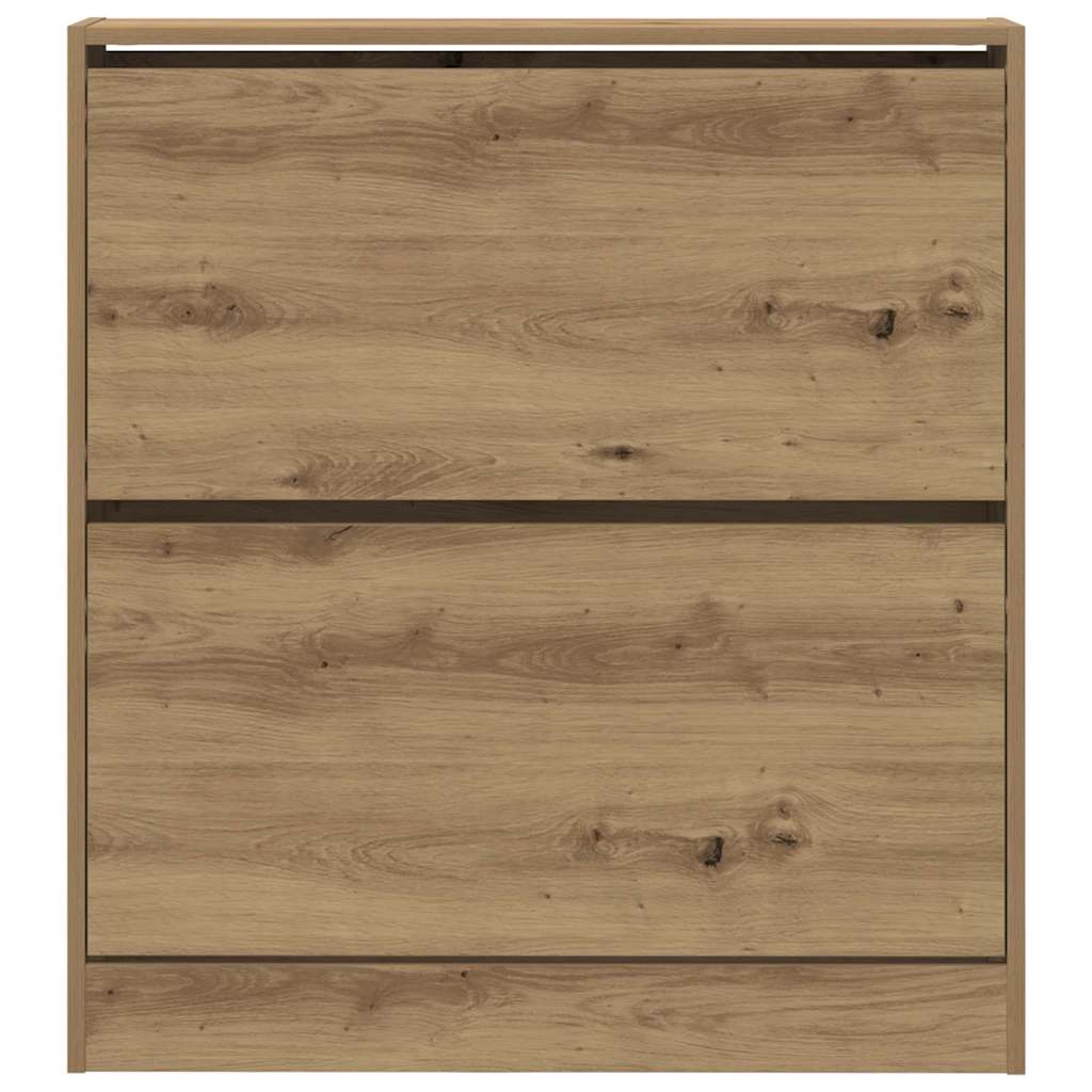 Schoenenkast Gerookt eiken 80 x 21 x 87,5 cm Bewerkt hout is nu te koop bij PeponiXL, paradijselijk wonen!
