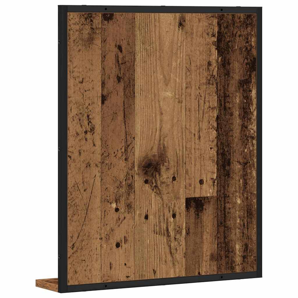 Spiegel Oud hout 50 x 12 x 60 cm Glas en Engineered Hout is nu te koop bij PeponiXL, paradijselijk wonen!