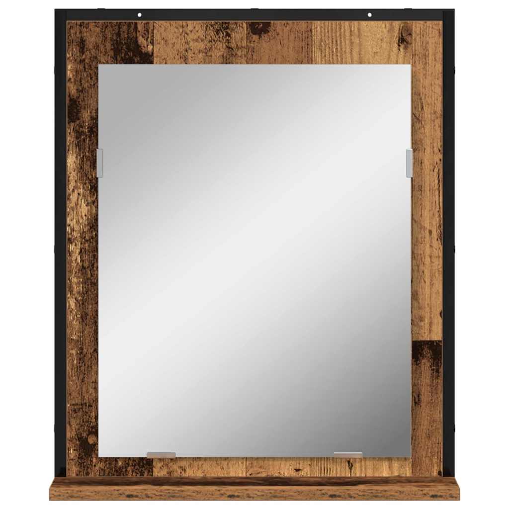 Spiegel Oud hout 50 x 12 x 60 cm Glas en Engineered Hout is nu te koop bij PeponiXL, paradijselijk wonen!