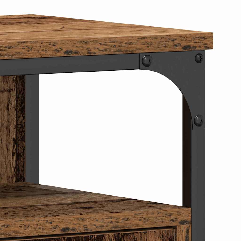 Badkamertenk te kast Oud hout 80 x 30 x 60 cm Bewerkt hout is nu te koop bij PeponiXL, paradijselijk wonen!