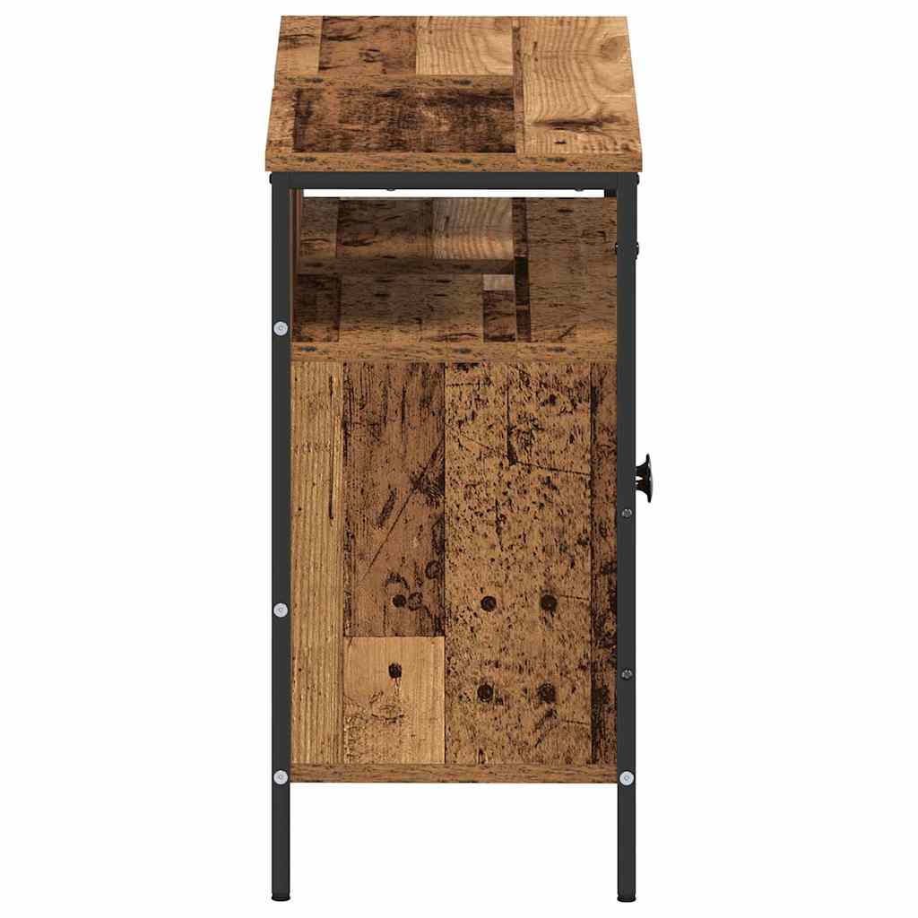 Badkamertenk te kast Oud hout 80 x 30 x 60 cm Bewerkt hout is nu te koop bij PeponiXL, paradijselijk wonen!