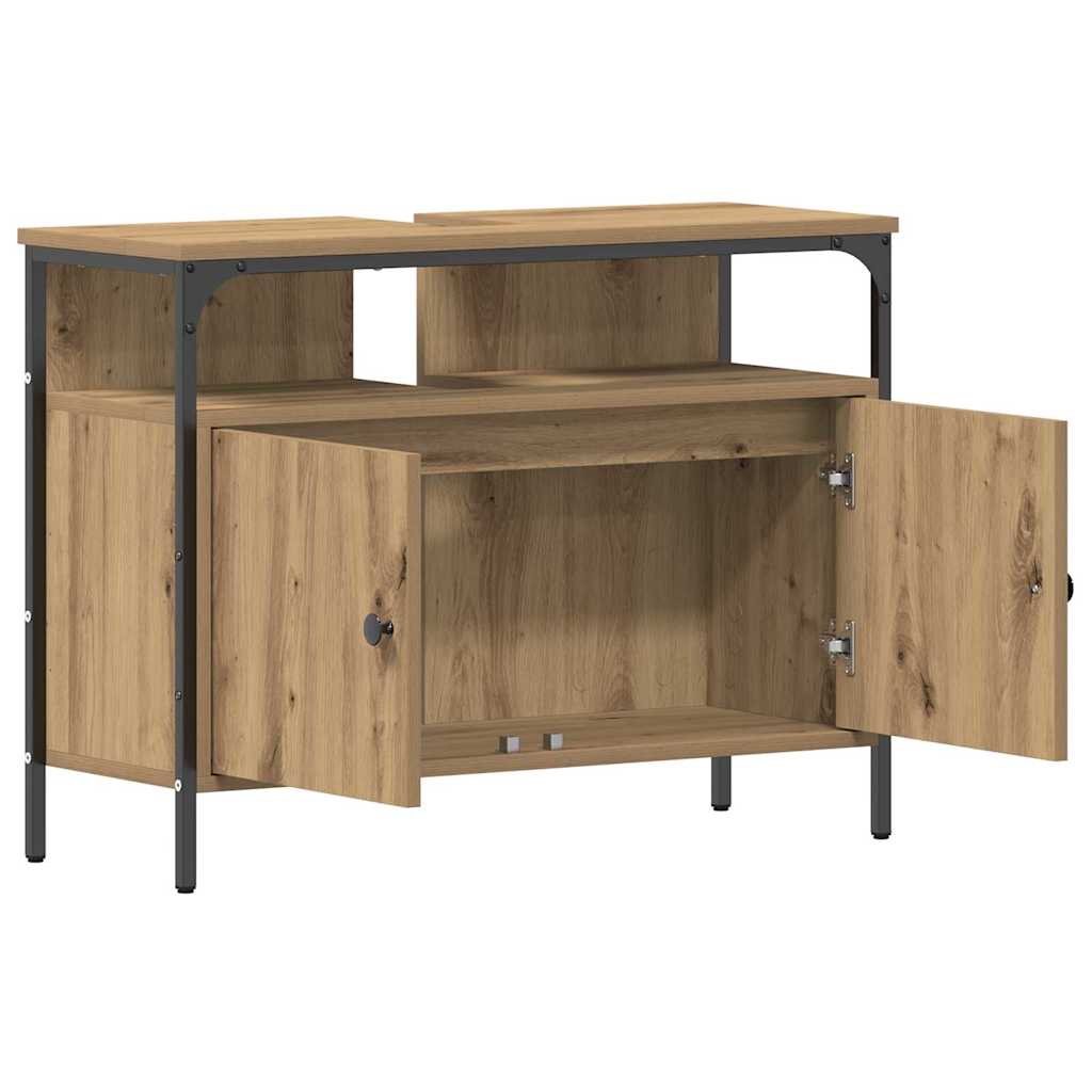 Badkamertenk te kast artisanaal eikenkleurig 80 x 30 x 60 cm is nu te koop bij PeponiXL, paradijselijk wonen!