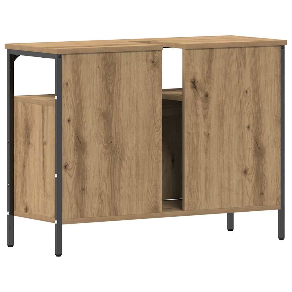 Badkamertenk te kast artisanaal eikenkleurig 80 x 30 x 60 cm is nu te koop bij PeponiXL, paradijselijk wonen!