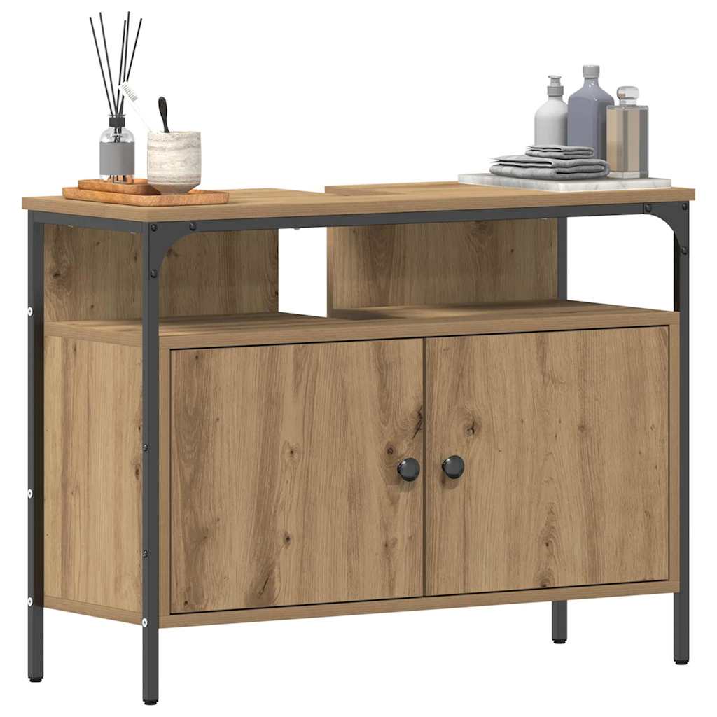 Badkamertenk te kast artisanaal eikenkleurig 80 x 30 x 60 cm is nu te koop bij PeponiXL, paradijselijk wonen!