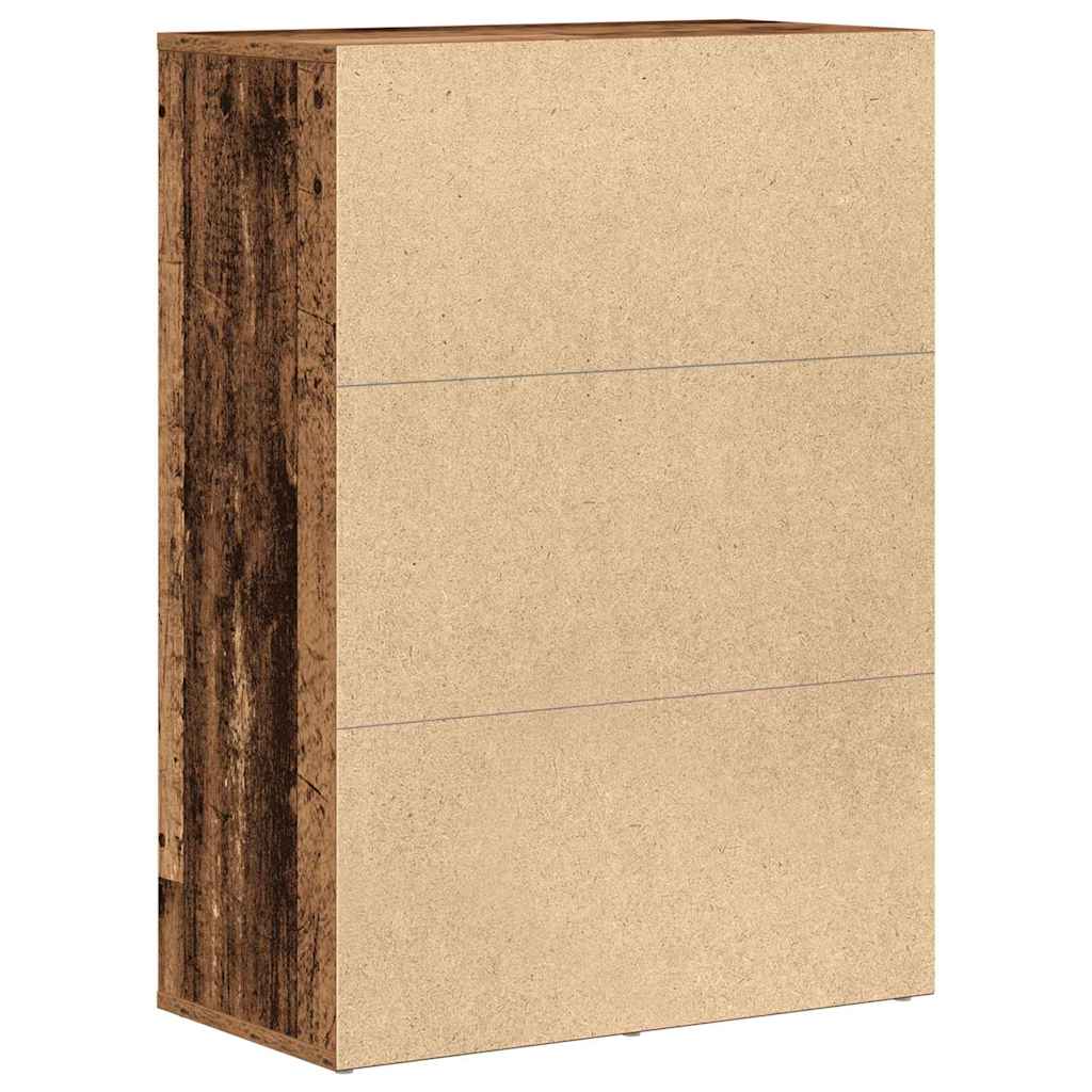 Dressoir met lade Oudhout 60 x 31 x 84 cm Bewerkt hout is nu te koop bij PeponiXL, paradijselijk wonen!