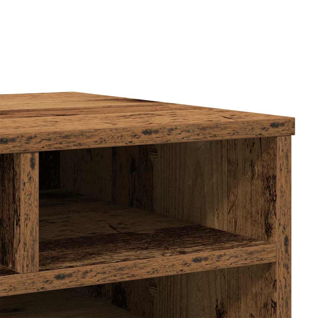 Printerstand met opslag Oudhout 49 x 40 x 22.5 cm Bewerkt hout is nu te koop bij PeponiXL, paradijselijk wonen!