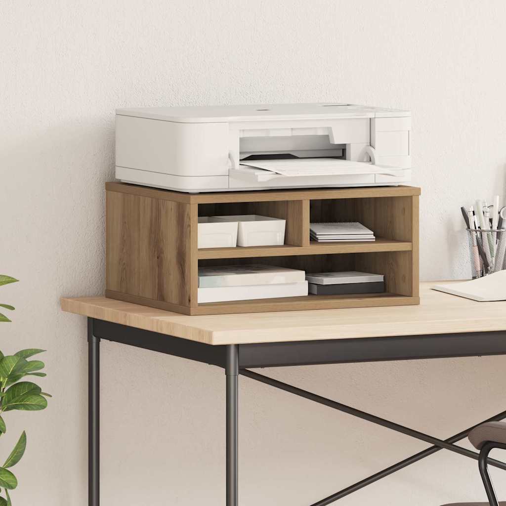 Printerstand Artisan Eiken 49 x 40 x 22.5 cm Bewerkt hout is nu te koop bij PeponiXL, paradijselijk wonen!