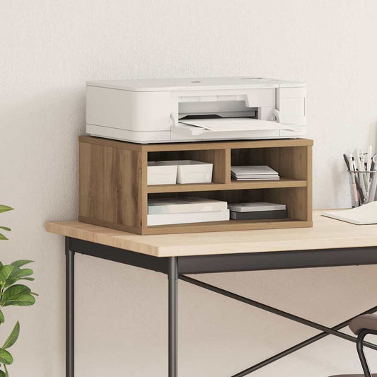 Printerstand Artisan Eiken 49 x 40 x 22.5 cm Bewerkt hout is nu te koop bij PeponiXL, paradijselijk wonen!