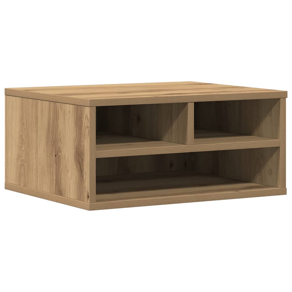 Printerstand Artisan Eiken 49 x 40 x 22.5 cm Bewerkt hout is nu te koop bij PeponiXL, paradijselijk wonen!