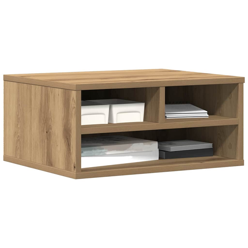 Printerstand Artisan Eiken 49 x 40 x 22.5 cm Bewerkt hout is nu te koop bij PeponiXL, paradijselijk wonen!