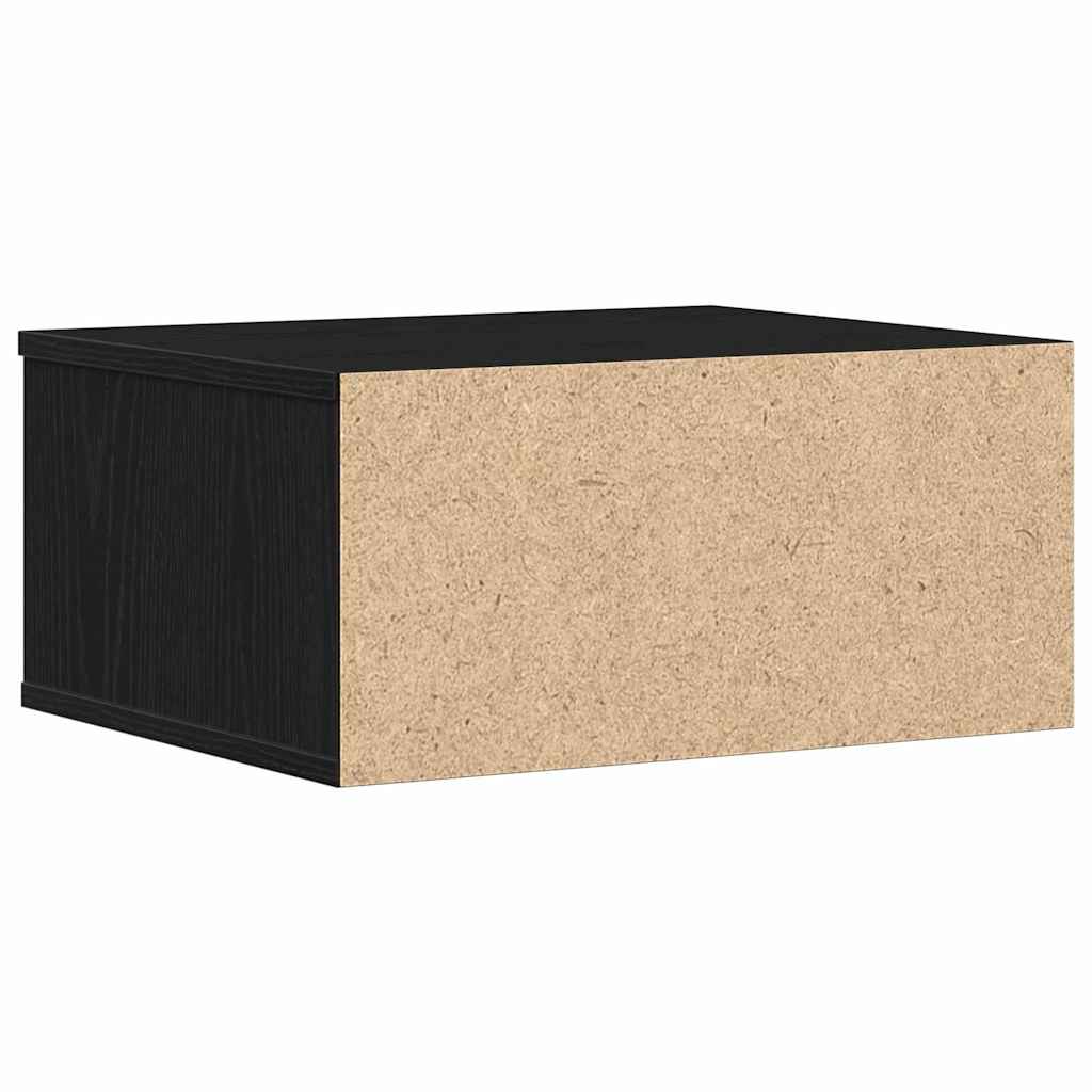 Printerstand Zwart Eiken 49 x 40 x 22.5 cm Bewerkt hout is nu te koop bij PeponiXL, paradijselijk wonen!