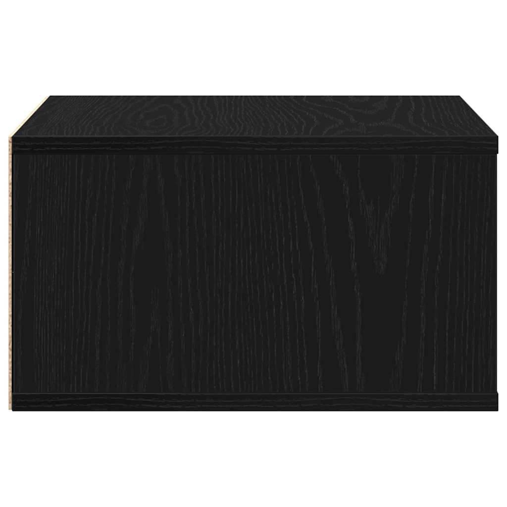 Printerstand Zwart Eiken 49 x 40 x 22.5 cm Bewerkt hout is nu te koop bij PeponiXL, paradijselijk wonen!