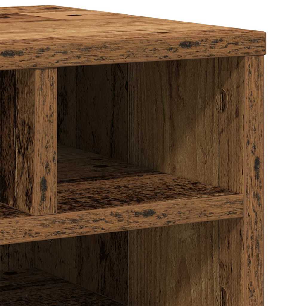 Printerstand met opslag Oudhout 40 x 32 x 22,5 cm Bewerkt hout is nu te koop bij PeponiXL, paradijselijk wonen!