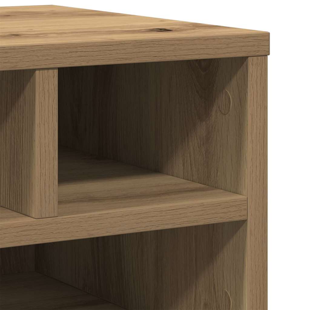 Printerstand Artisan Eiken 40 x 32 x 22,5 cm Bewerkt hout is nu te koop bij PeponiXL, paradijselijk wonen!