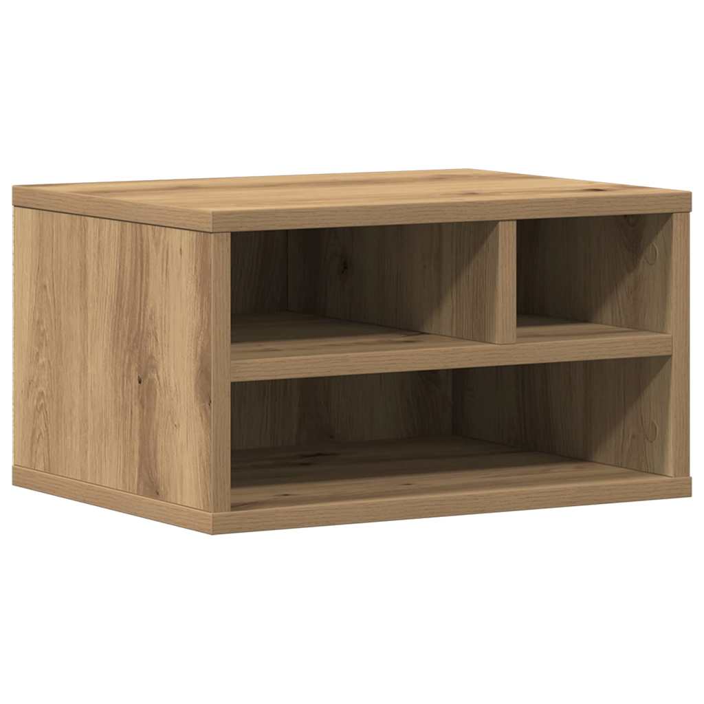 Printerstand Artisan Eiken 40 x 32 x 22,5 cm Bewerkt hout is nu te koop bij PeponiXL, paradijselijk wonen!