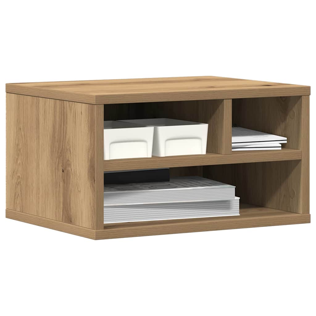 Printerstand Artisan Eiken 40 x 32 x 22,5 cm Bewerkt hout is nu te koop bij PeponiXL, paradijselijk wonen!