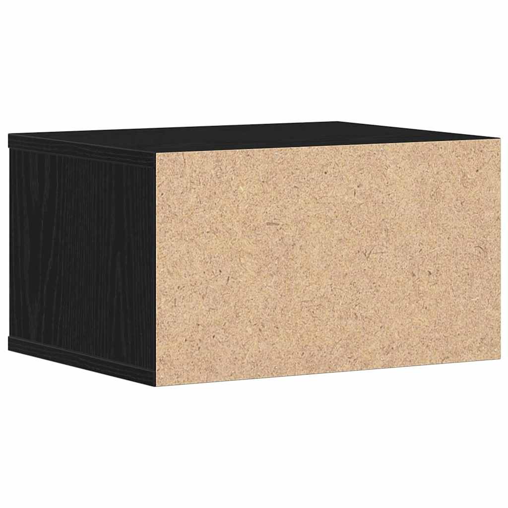 Printerstand Zwart Eiken 40 x 32 x 22,5 cm Bewerkt hout is nu te koop bij PeponiXL, paradijselijk wonen!